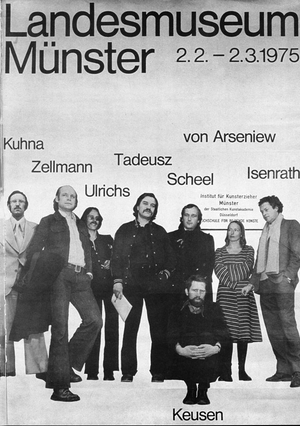 Ausstellung "8 Lehrer" im LWL Landesmuseum Münster, 1975 Ausstellung "8 Lehrer" im LWL Landesmuseum Münster, 1975