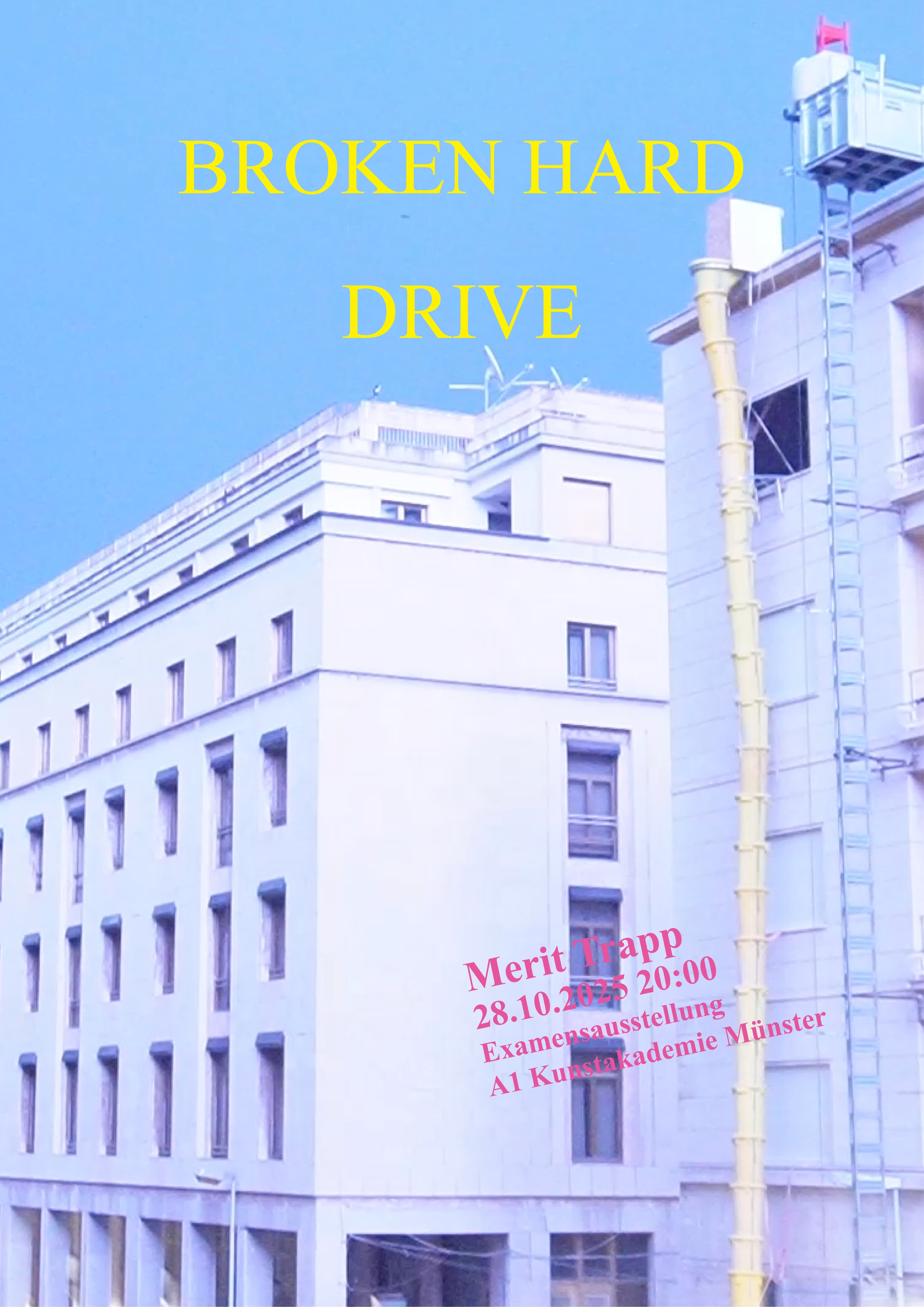 Eventbild für Examensausstellung /// Merit Trapp /// Broken Hard Drive