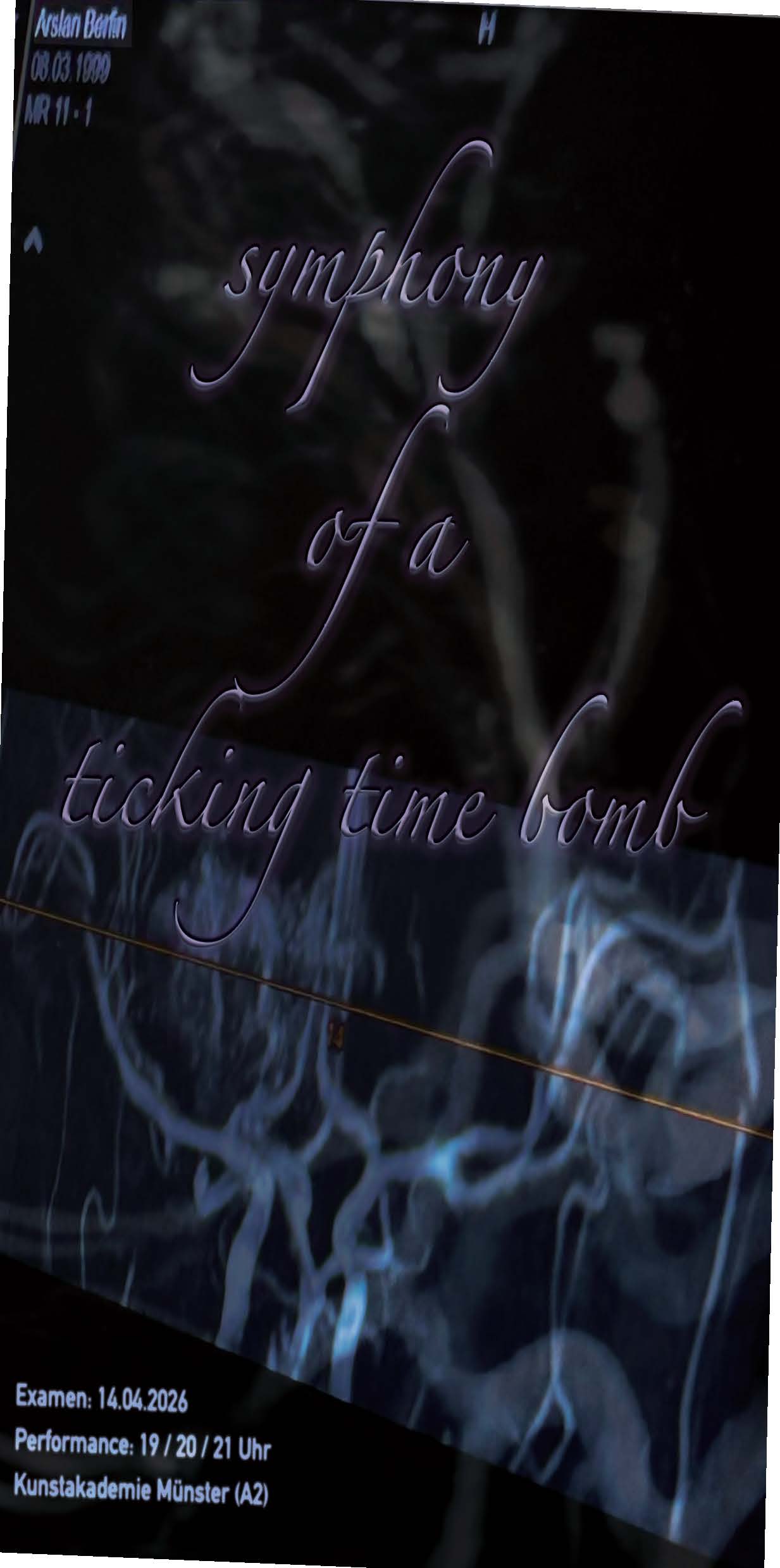 Eventbild für Examensausstellung /// Berfin Arslan /// symphony of a ticking time bomb