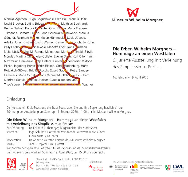 Eventbild für Hugo Boguslawski /// Die Erben Wilhelm Morgners – Hommage an einen Westfalen /// Simplizissimus-Preis 2020