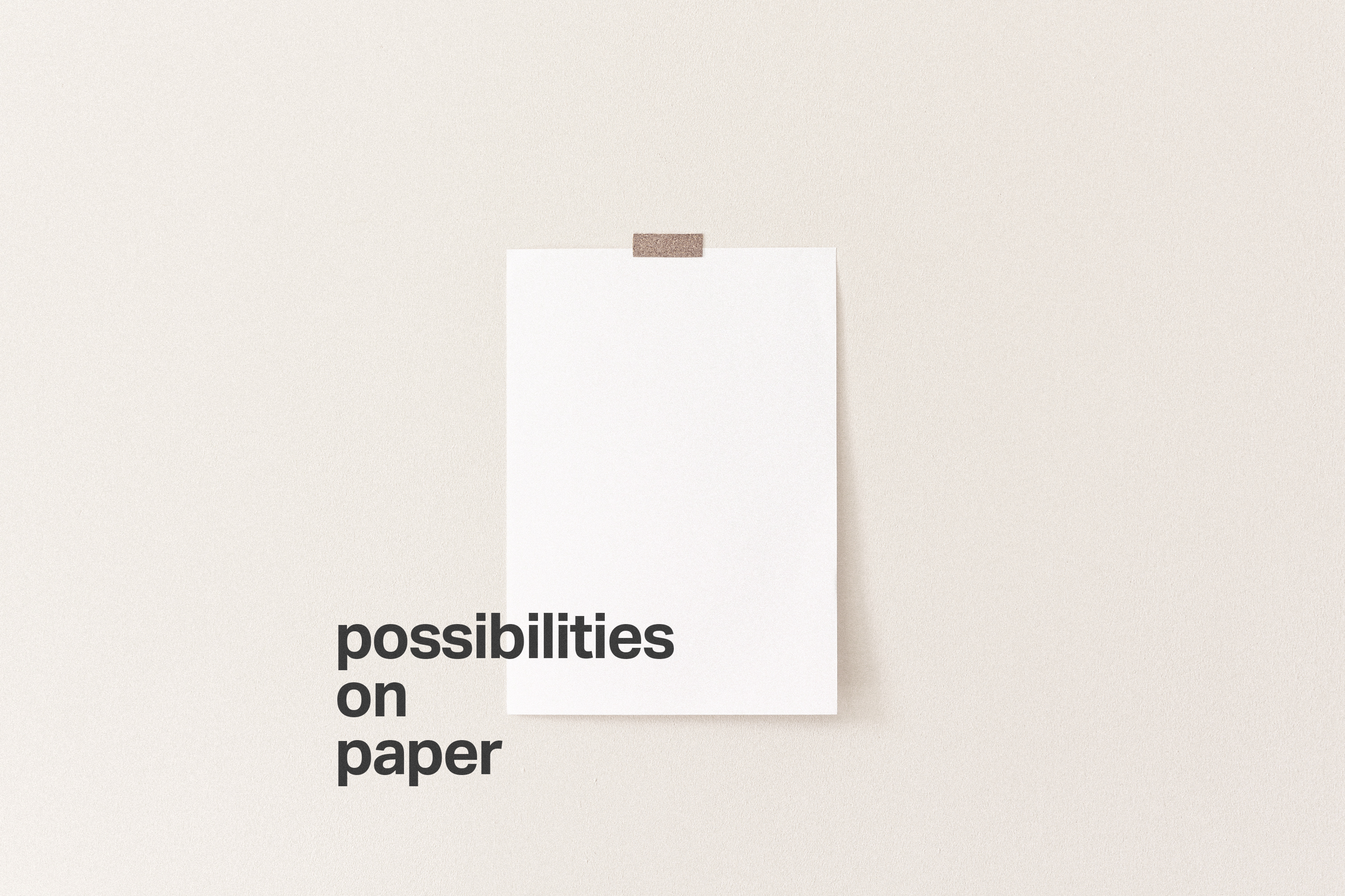 Eventbild für Thomas Musehold /// possibilities on paper