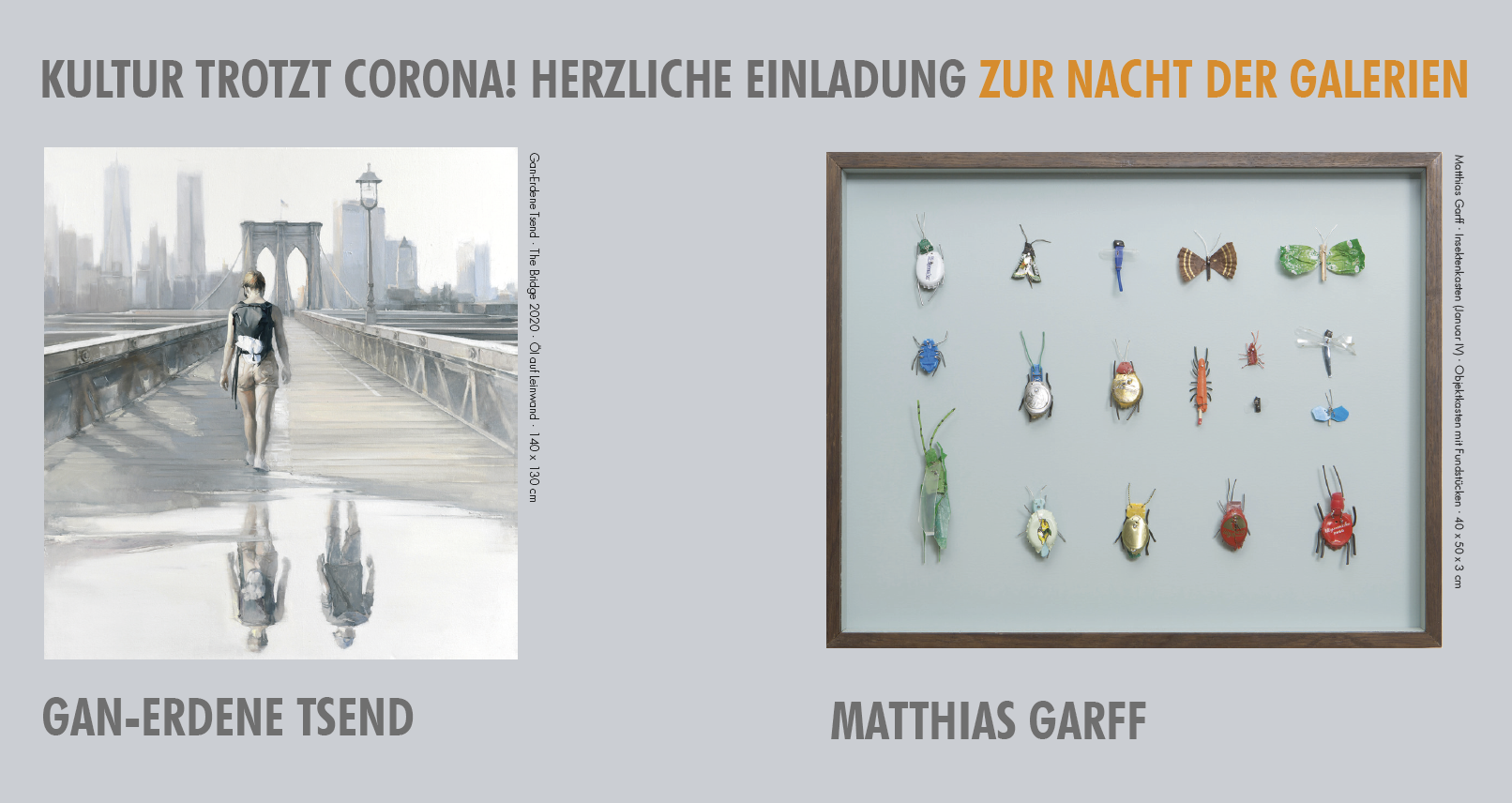 Eventbild für Gan-Erdene Tsend und Matthias Garff /// NACHT DER GALERIEN