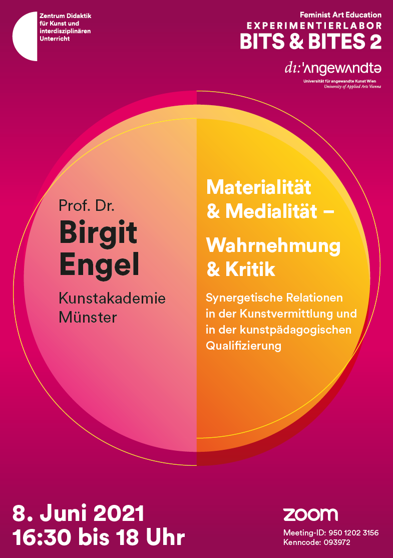 Eventbild für Prof. Dr. Birgit Engel /// Online-Vortrag im Rahmen einer Vorlesungsreihe über „Feminist Art Education“