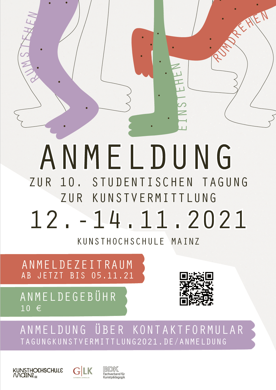 Eventbild für Anmeldung bis 05.11.: 10. studentische Tagung zur Kunstvermittlung an der Kunsthochschule Mainz