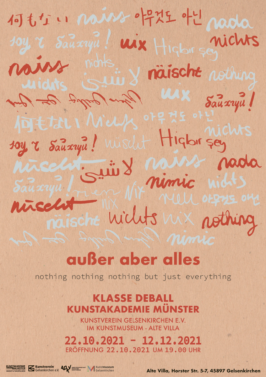 Eventbild für Klasse Mariana Castillo Deball /// nichts nichts nichts, außer aber alles