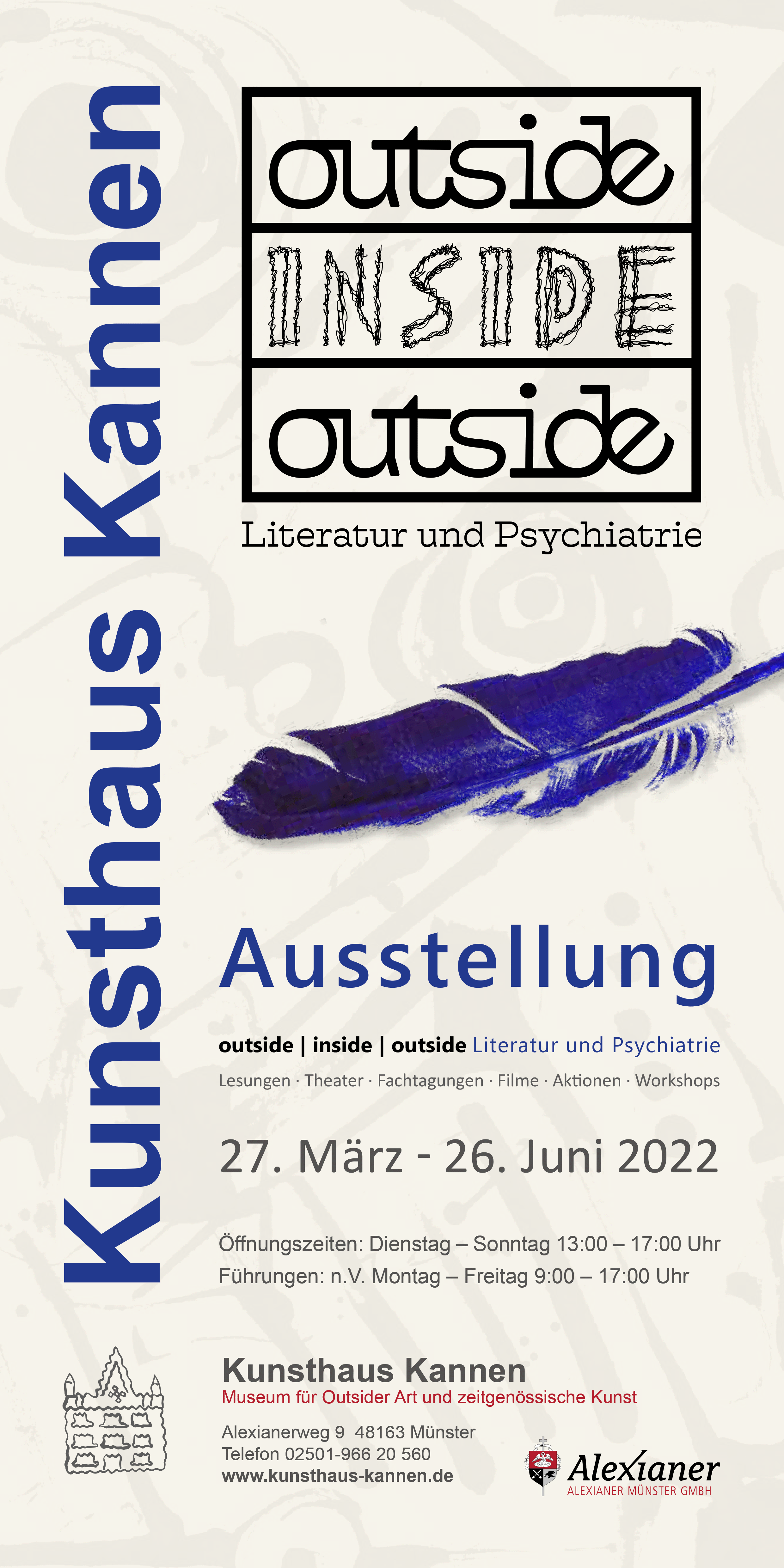 Eventbild für Kunsthaus Kannen /// outside | inside | outside - Literatur und Psychiatrie