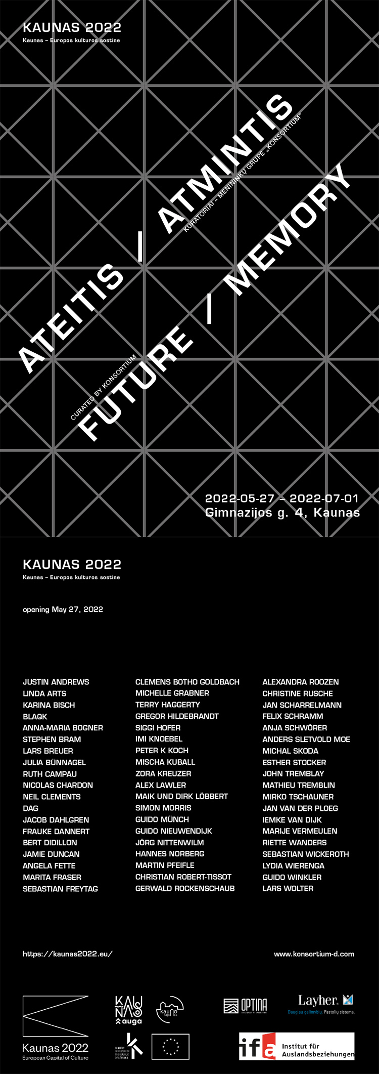 Eventbild für Maik und Dirk Löbbert, Clemens Botho Goldbach u.a. /// FUTURE / MEMORY /// Kaunas 2022