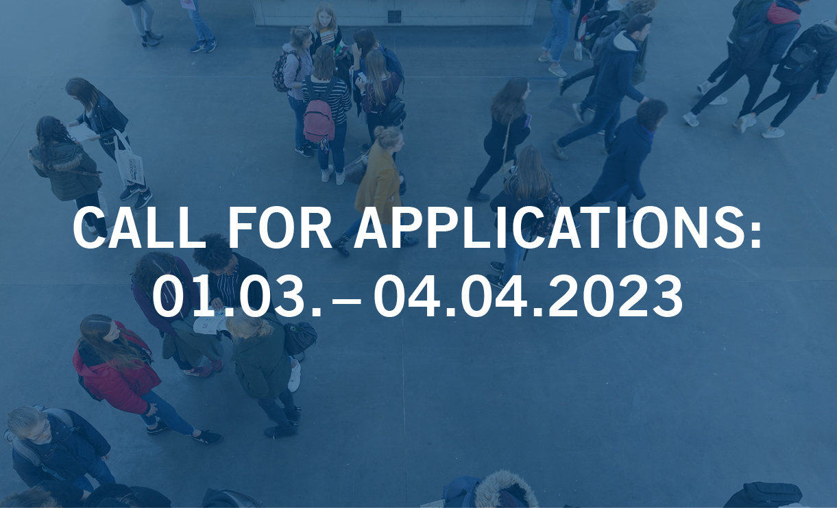 Call for Applications: 01.03. bis  04.04.2023