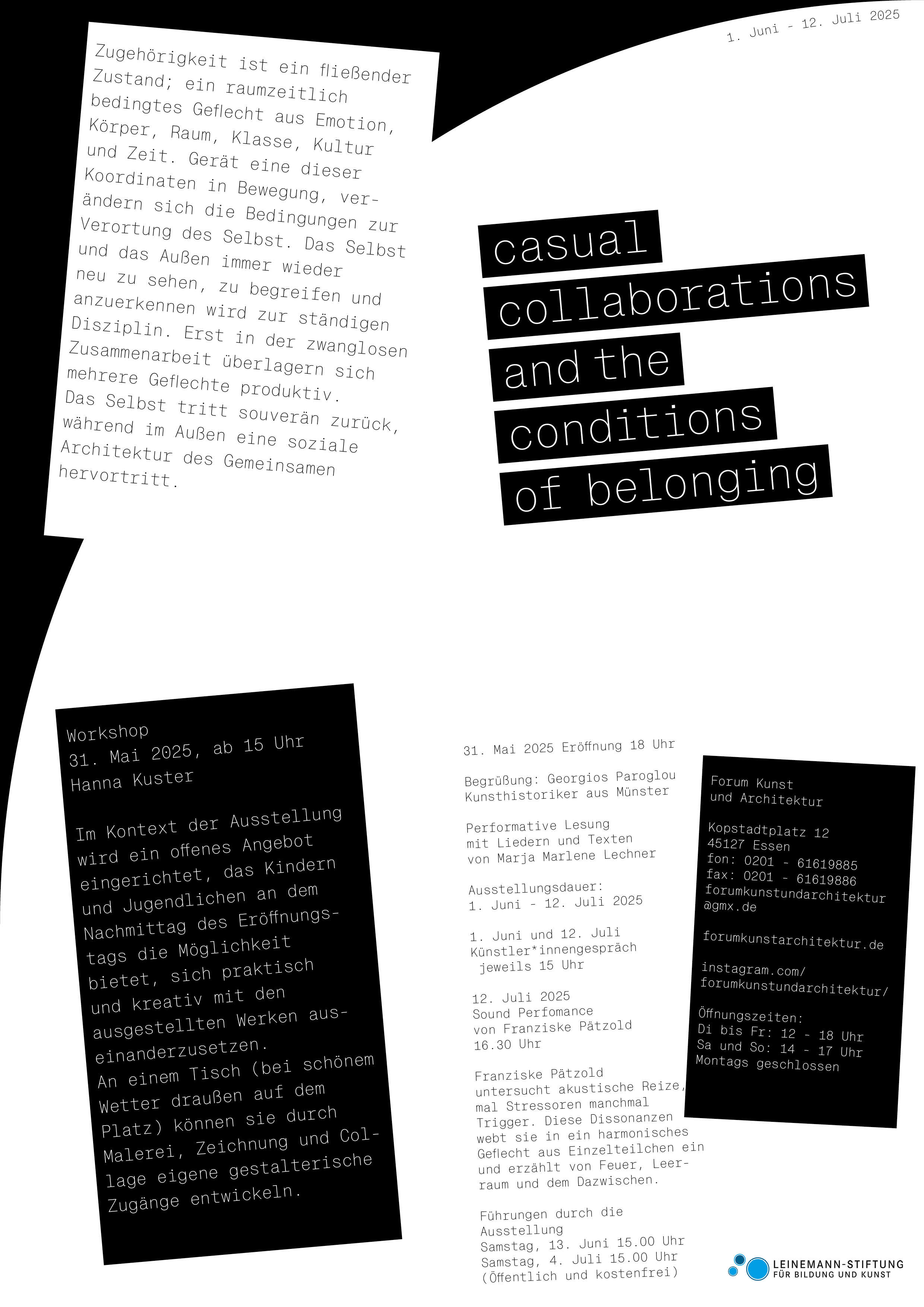 Eventbild für Casual collaborations and the conditions of belonging