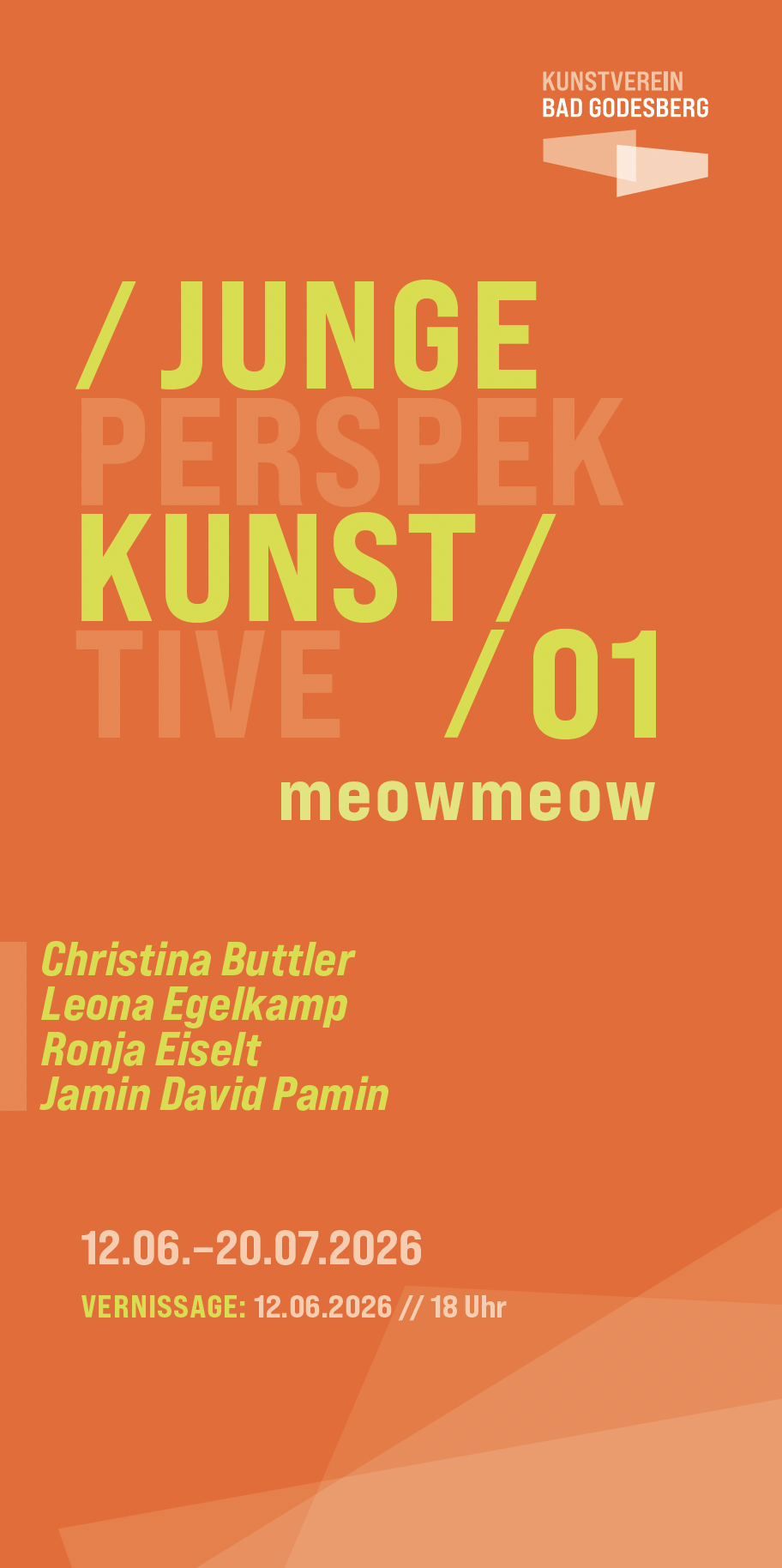 Eventbild für Junge Kunst – Perspektive / 01 /// meow meow