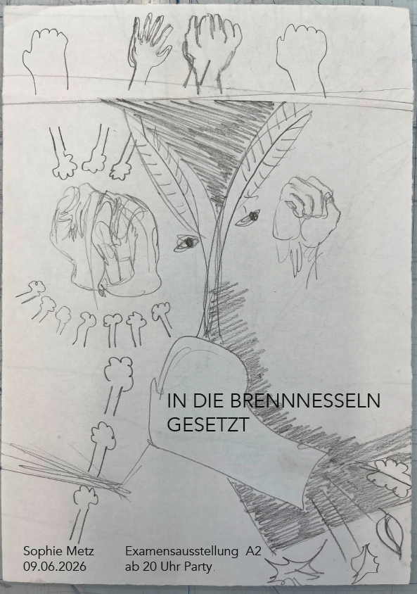 Eventbild für Examensausstellung: Sophie Metz /// In die Brennesseln gesetzt
