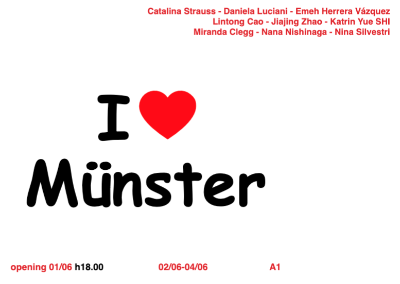 Eventbild für I love Münster /// ERASMUS-Ausstellung