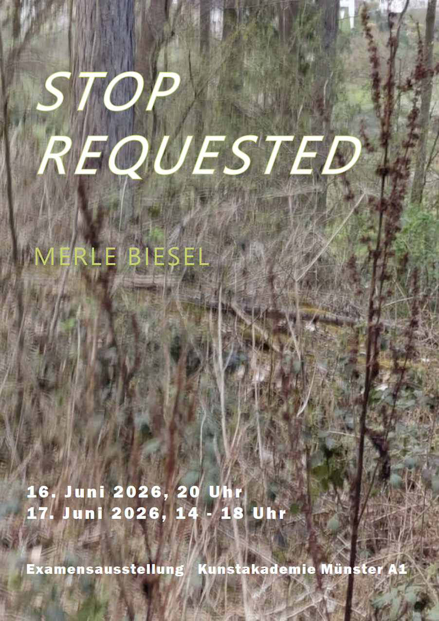 Eventbild für Examensausstellung: Merle Biesel /// STOP REQUESTED