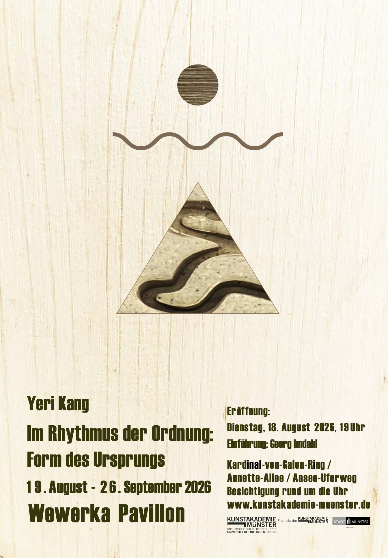 Eventbild für Wewerka Pavillon: Yeri Kang /// Im Rhythmus der Ordnung: Form des Ursprungs