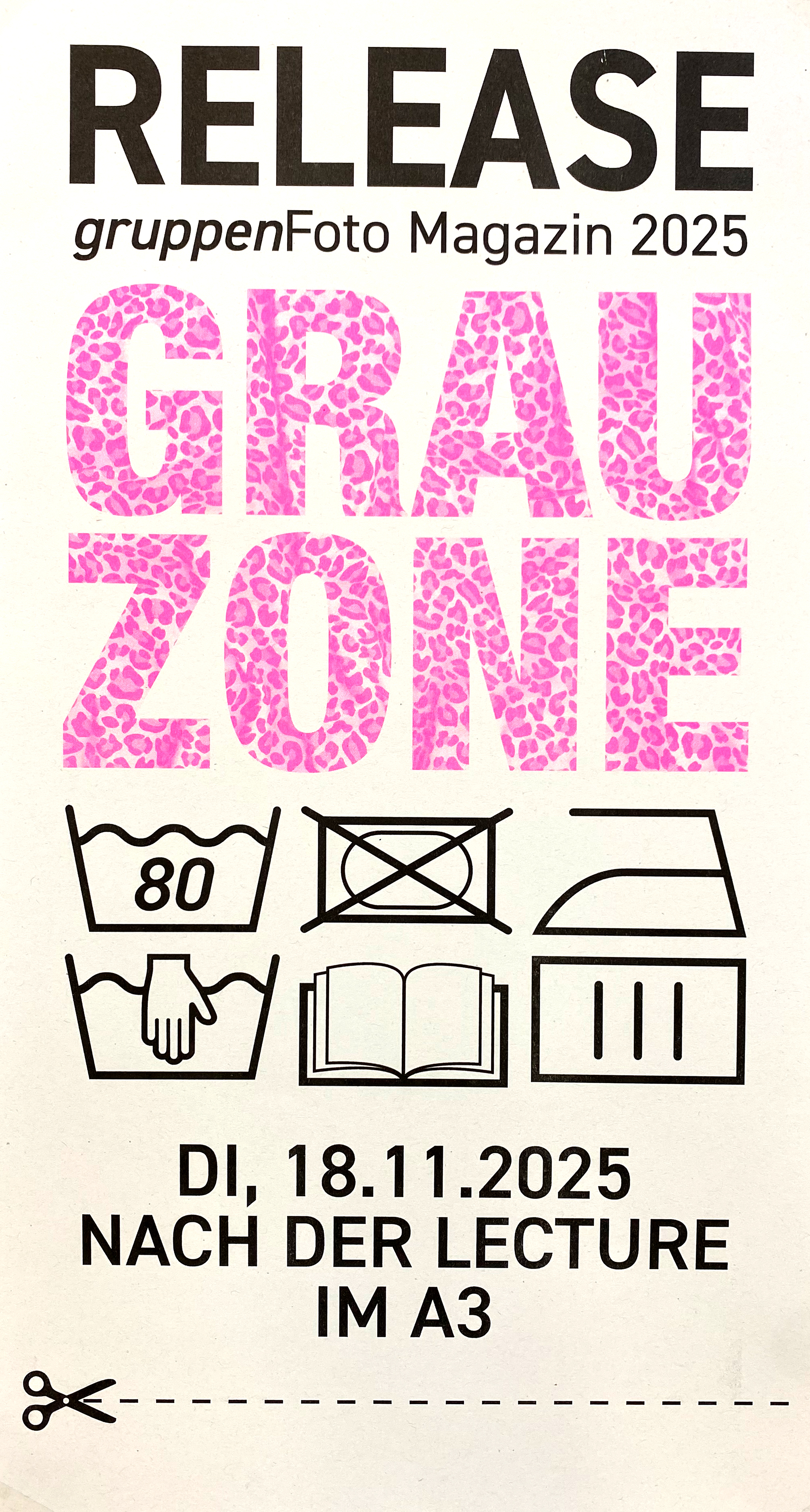 Eventbild für Release: gruppenFoto Magazin 2025 „Grauzone“