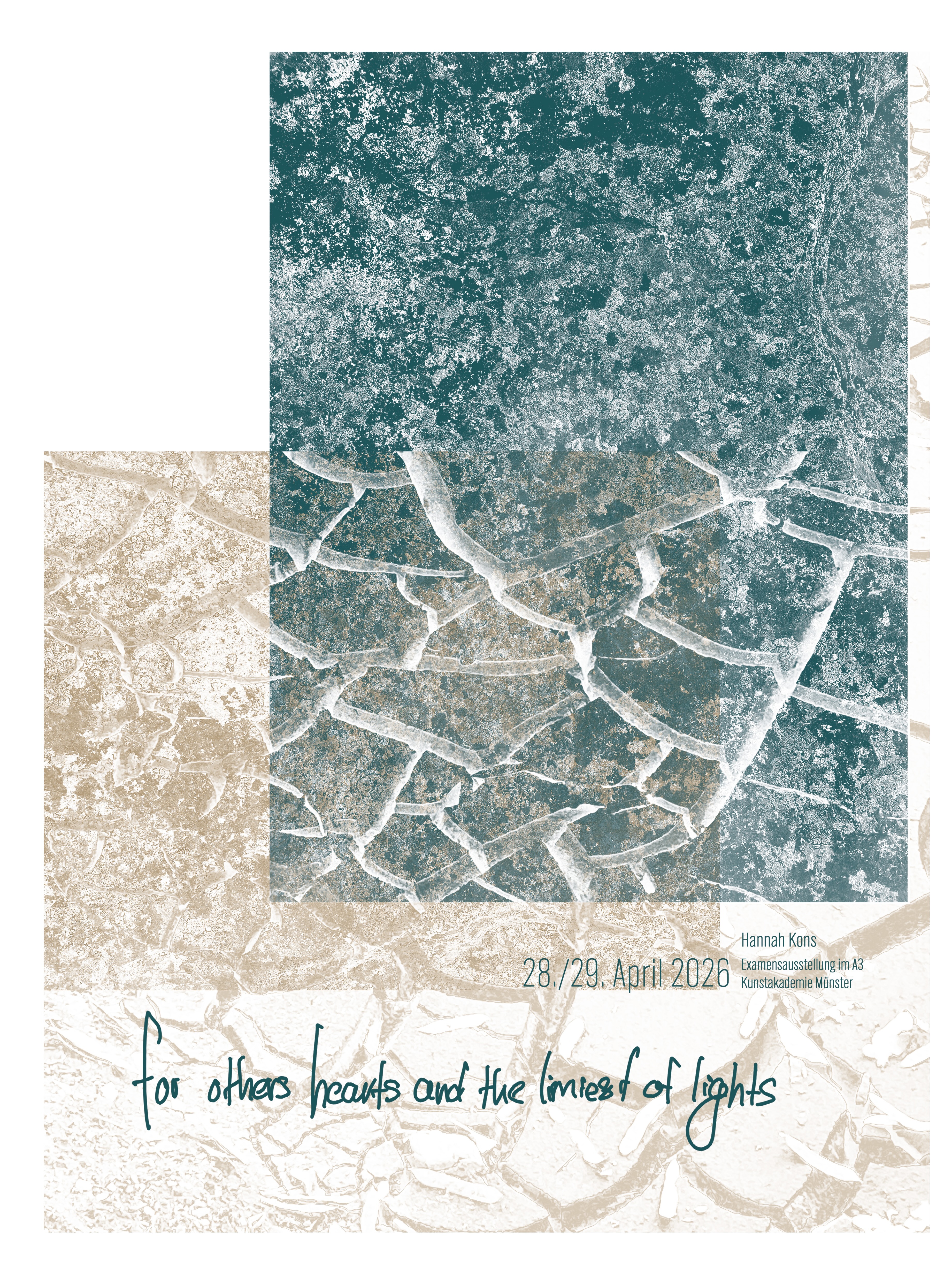 Eventbild für Examensausstellung /// Hannah Kons /// for other's hearts and the limiest of lights