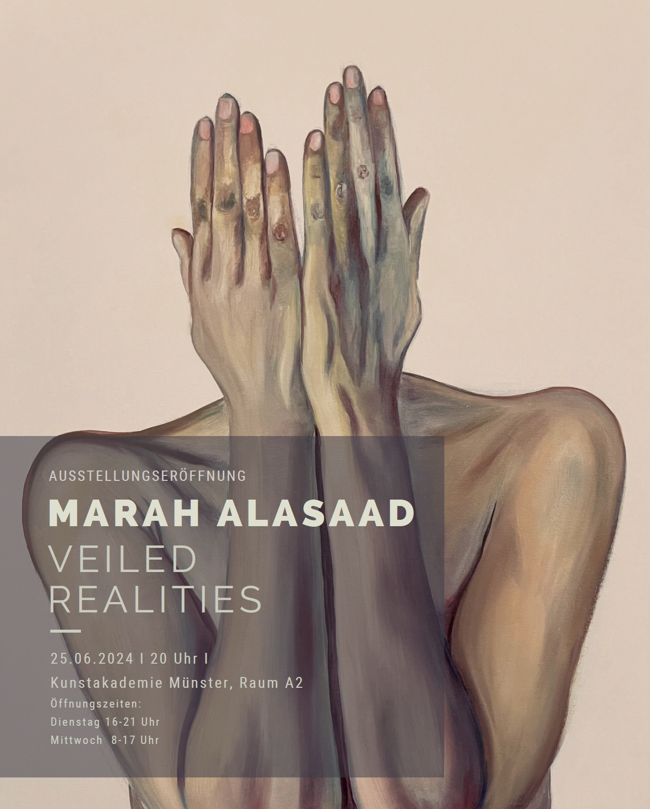 Eventbild für Examensausstellung /// Marah Alasaad /// Veiled realities