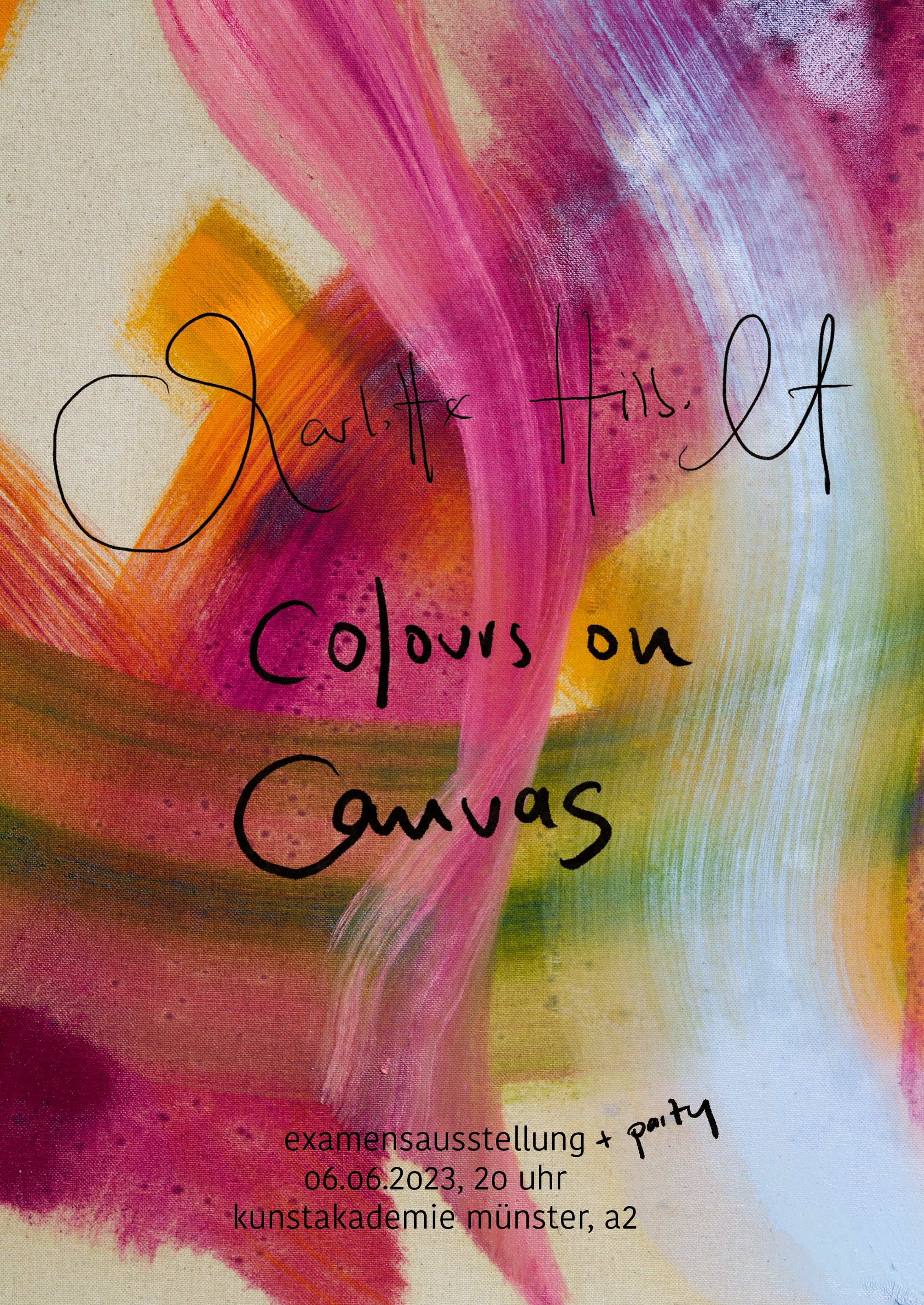 Eventbild für Charlotte Hilbolt /// Examensausstellung /// Colours on Canvas