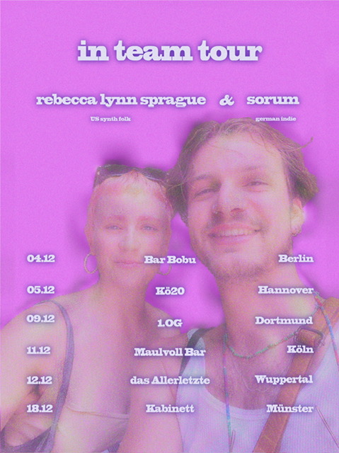Eventbild für Rebecca Lynn Sprague & Sorum /// in team tour
