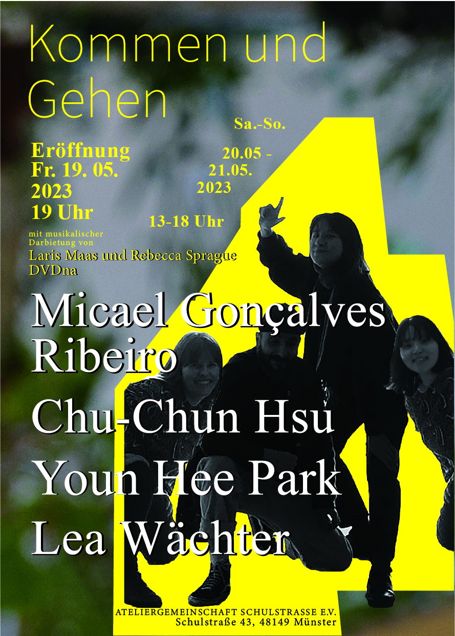 Eventbild für Micael Gonçalves Ribeiro, Chu Chun Hsu, Youn Hee Park, Lea Wächter /// Kommen und gehen