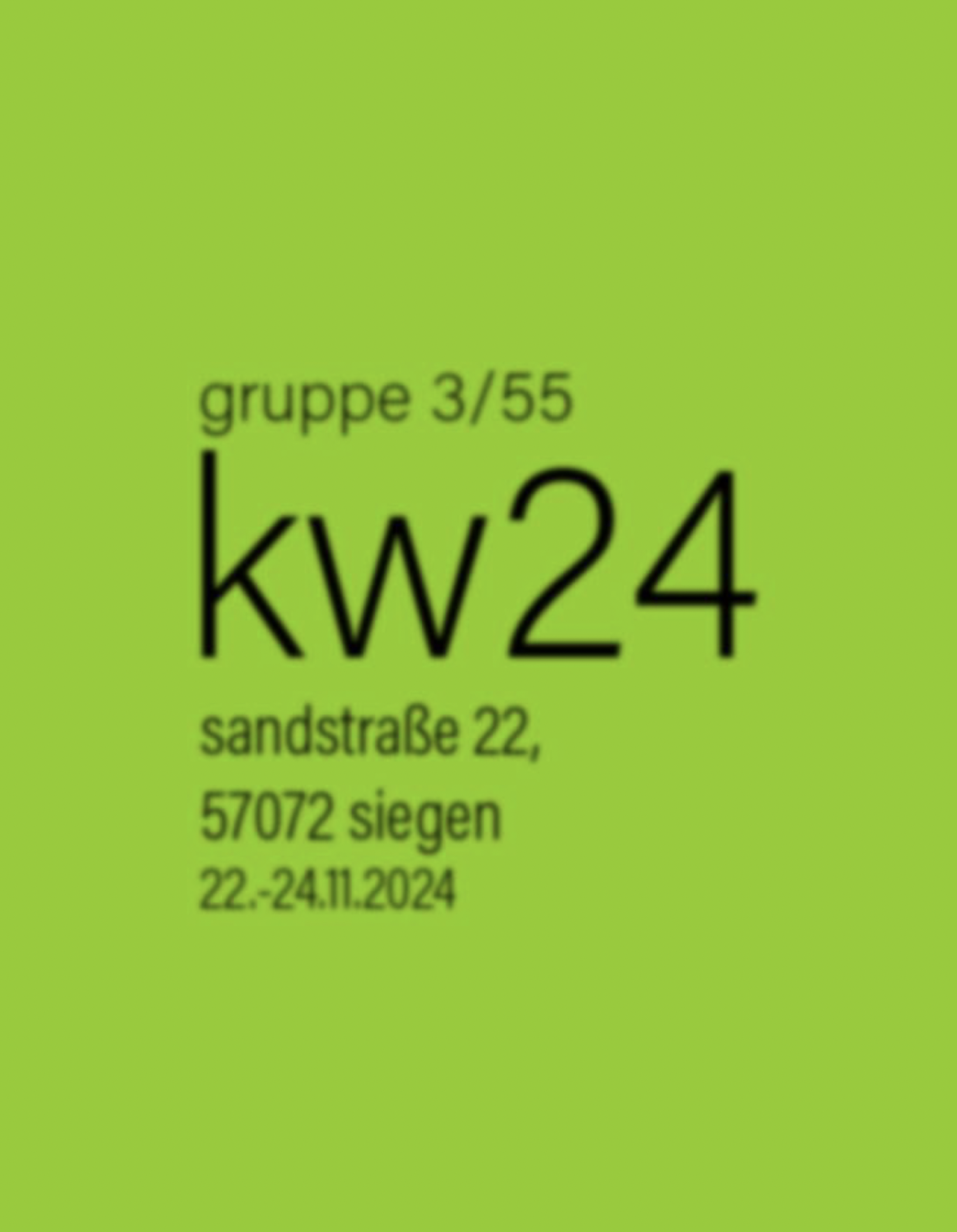 Eventbild für gruppe 3/55 /// kw24