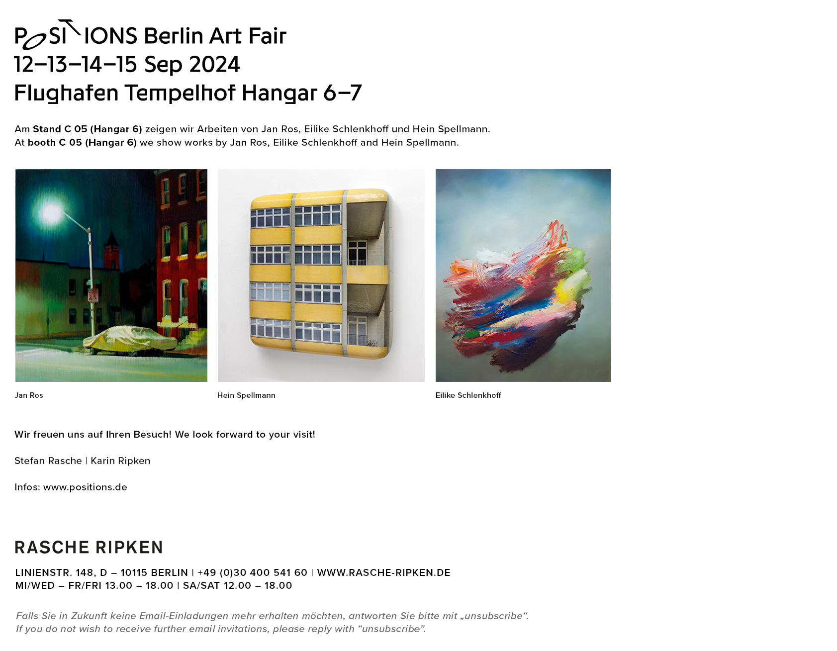 Eventbild für Eilike Schlenkhoff /// POSITIONS Berlin Art Fair