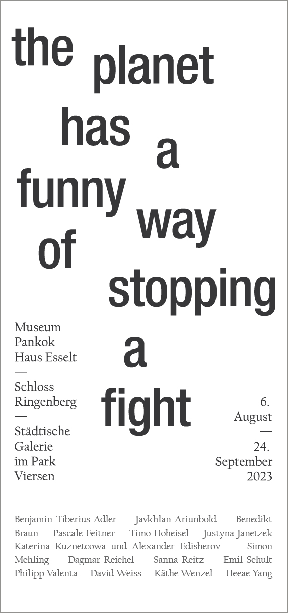 Eventbild für Pascale Feitner, Javkhlan Ariunbold u.a. /// the planet has a funny way of stopping a fight